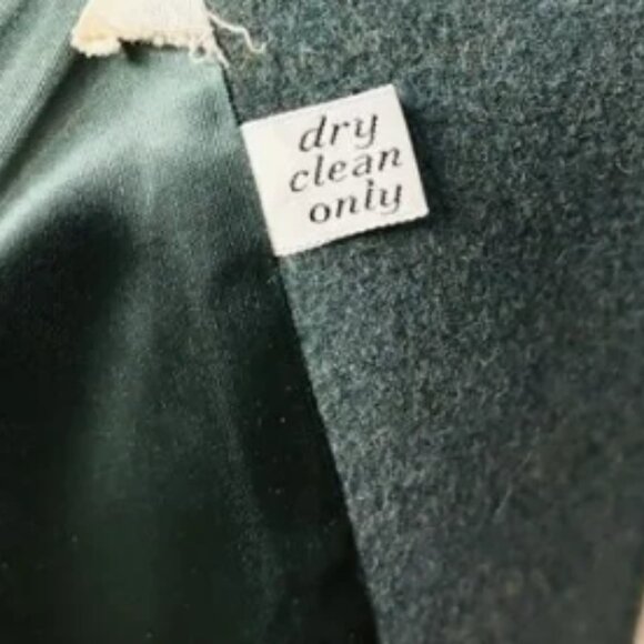 Pendleton 100% Virgin Wool Long Coat Womens Medium Green Vintage Made in USA - Picture 4 of 6